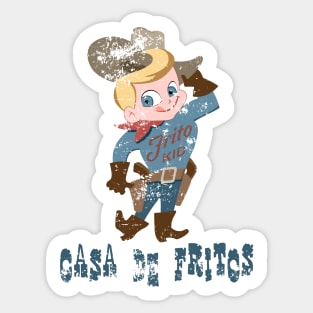 Casa de Fritos (distressed) Sticker